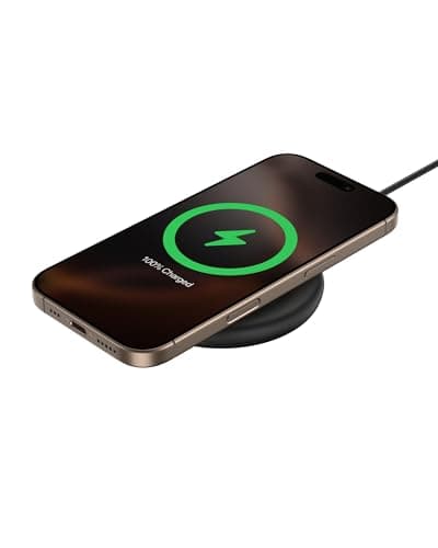 Belkin Qi2 15W Magnetic Wireless Charging Pad, Non-Slip Base