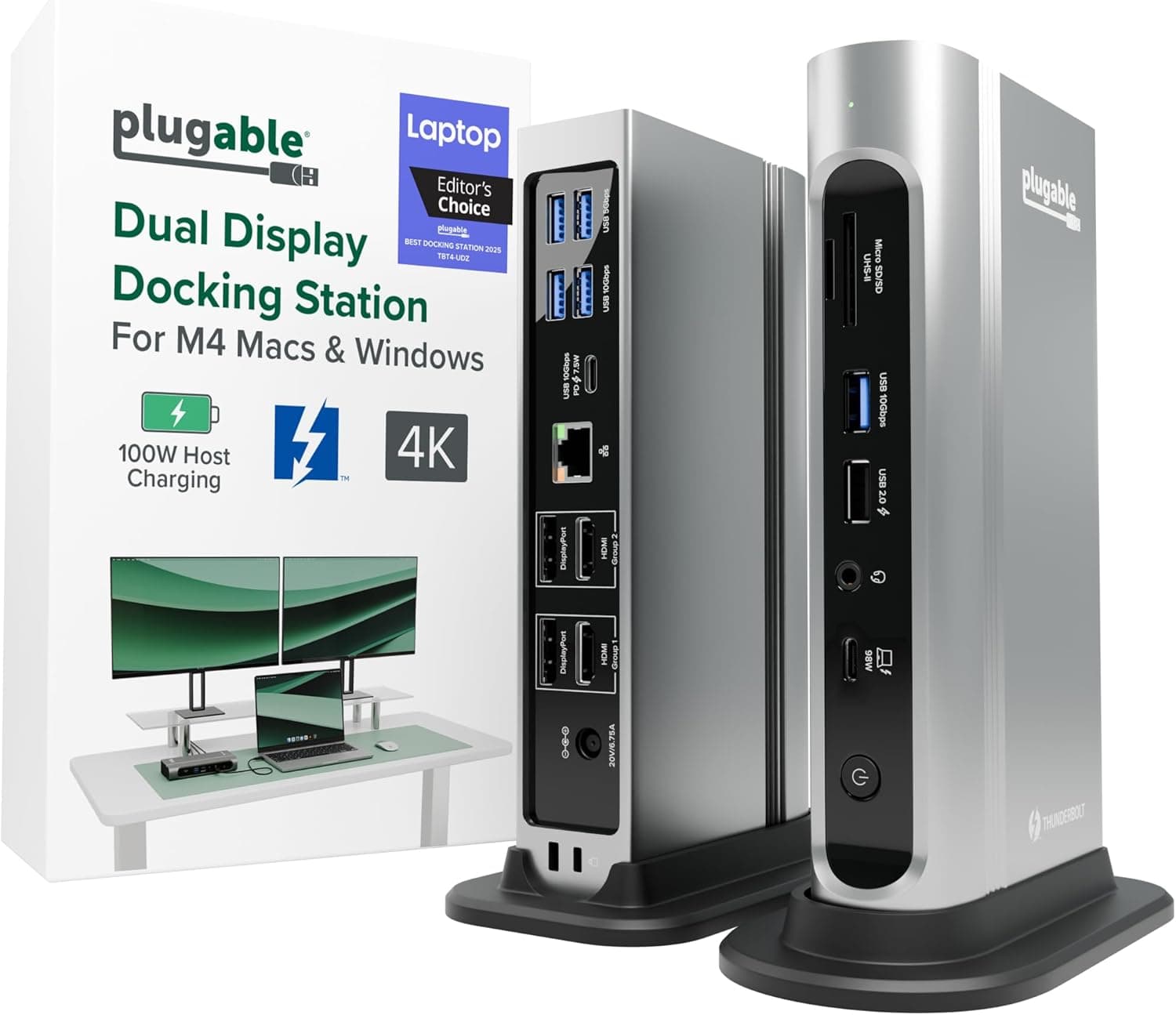 Plugable USB-C Triple Display Dock (TBT4-UDZ) - product image