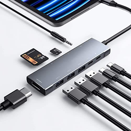 9-in-1 USB-C Hub for iPad Pro (4K HDMI)